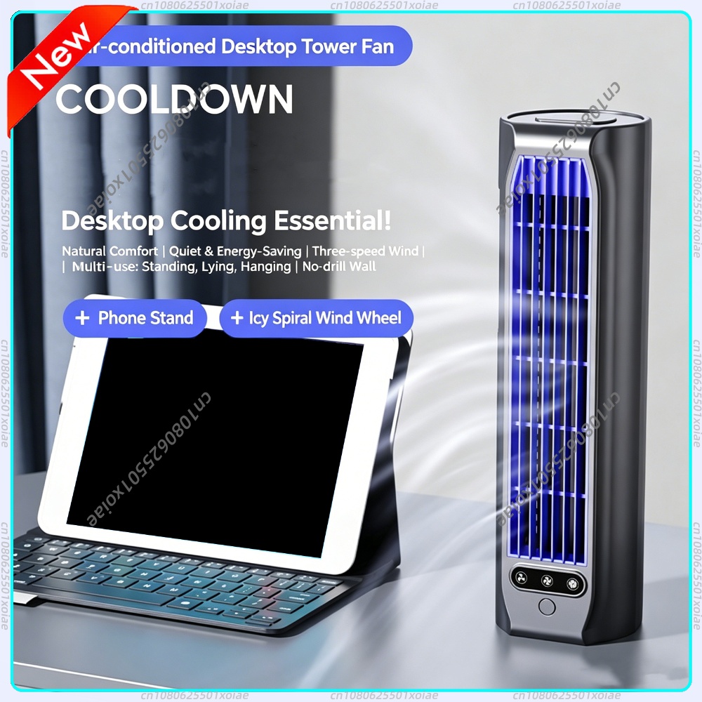 Home Cinema Led - Ventilateur de circulation d'air personnel rechargeable