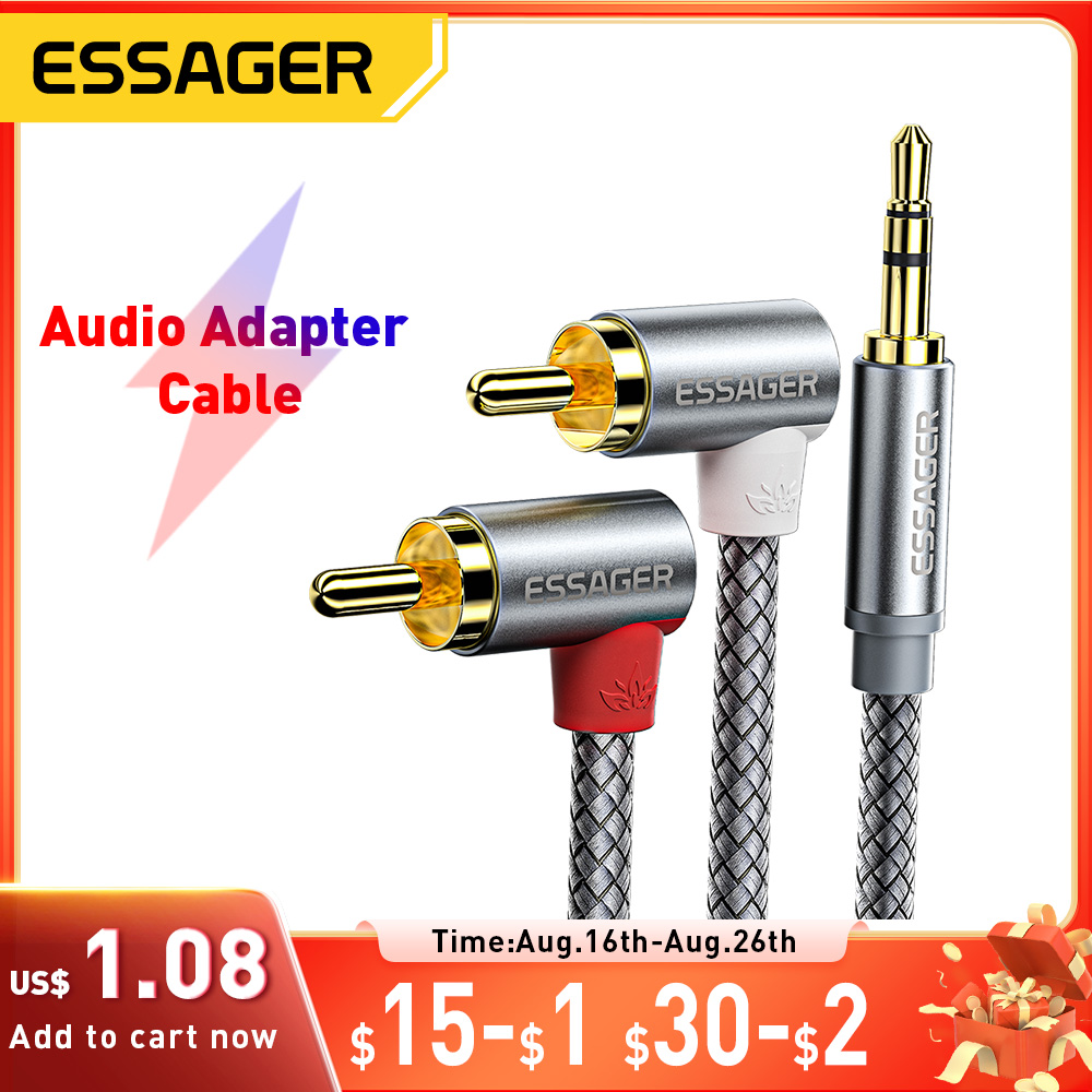 Genius Home Cinema - Essager 90 ° Câble Audio stéréo