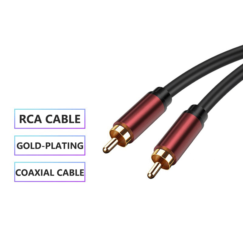Home Cinema Subwoofer - Câbles RCA Lotus, câble coaxial AV,