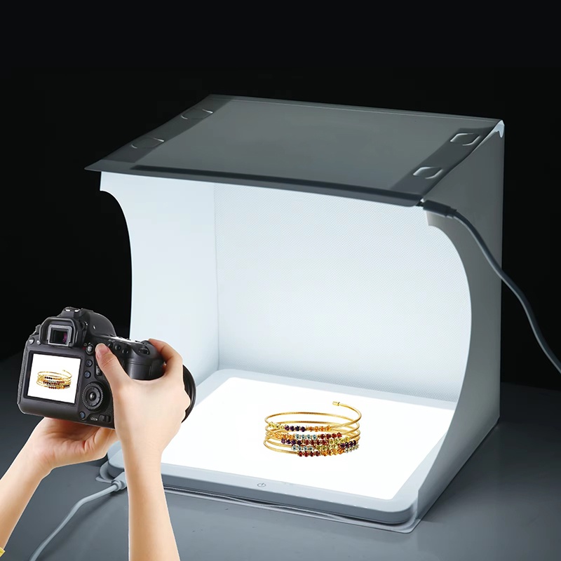 Home Cinema Led - Boîte photo portable de 20 cm,