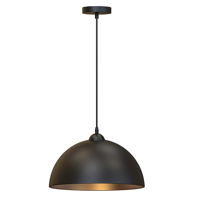 Home Cinema Glasses - Suspension de plafond noire industrielle rétro