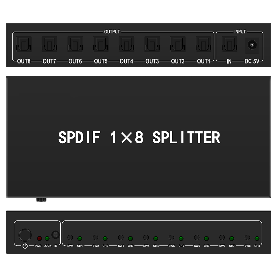 Genius Home Cinema - Répartiteur Audio optique, répartiteur numérique Toslink