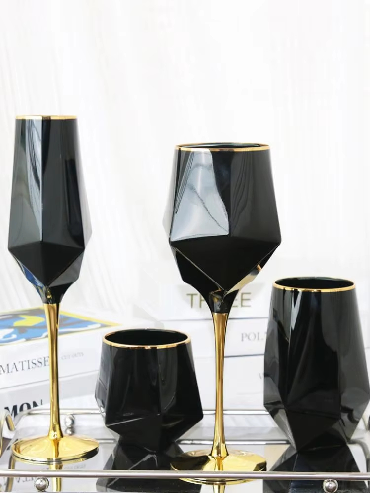 Home Cinema Glasses - Verre à vin en cristal noir
