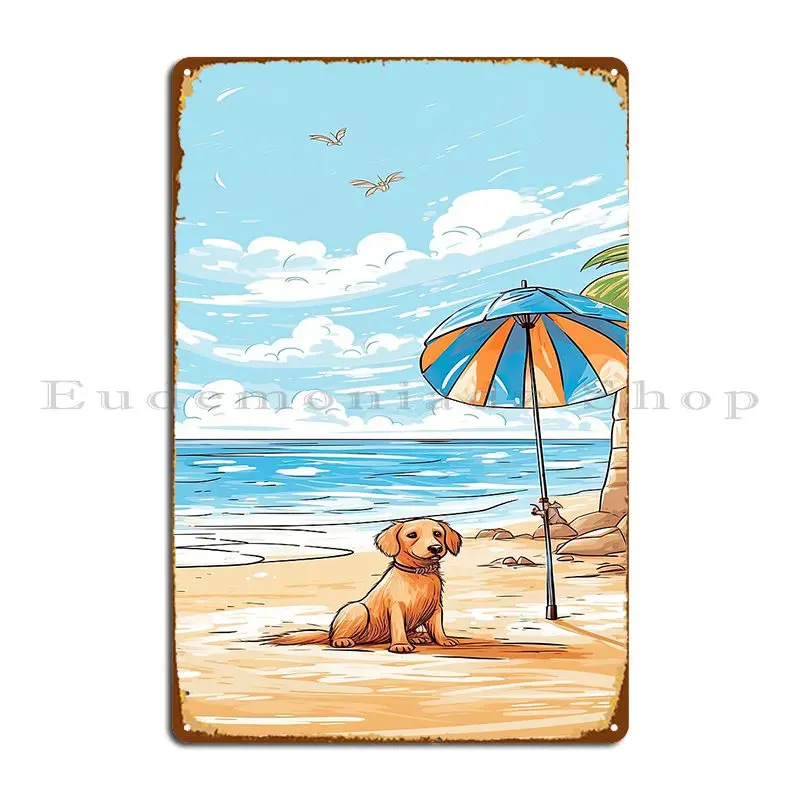 Home Cinema Today - Panneau métallique pour chien de plage,