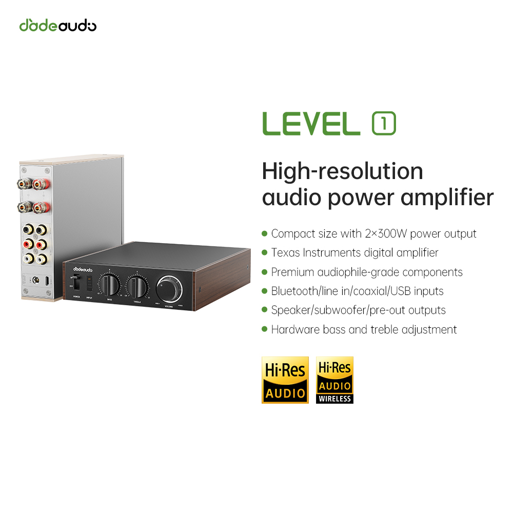 Genius Home Cinema - Amplificateur HiFi Bluetooth LDAC de bureau
