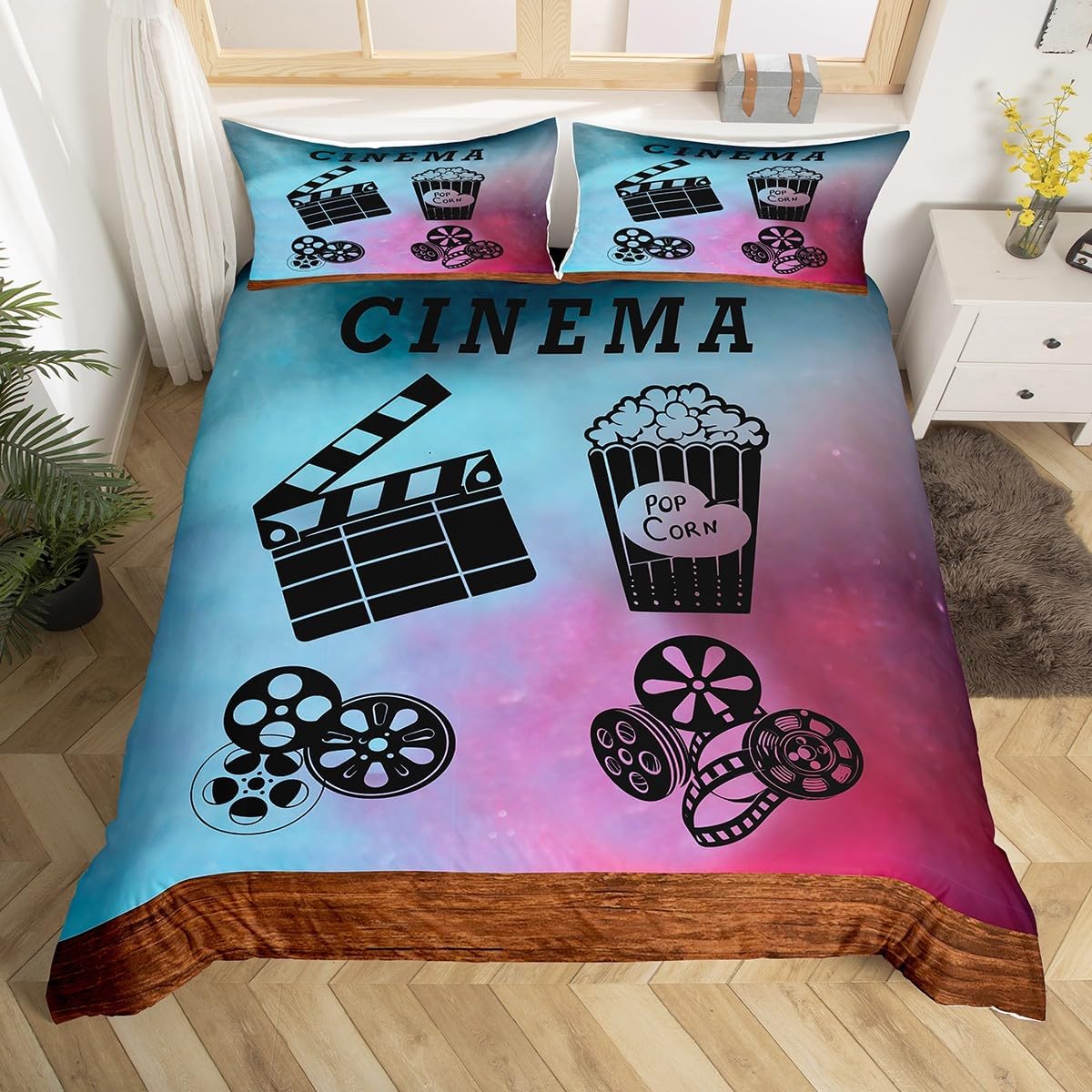 Housse de couette Vintage Ciné - Home Cinema Tickets avis et prix