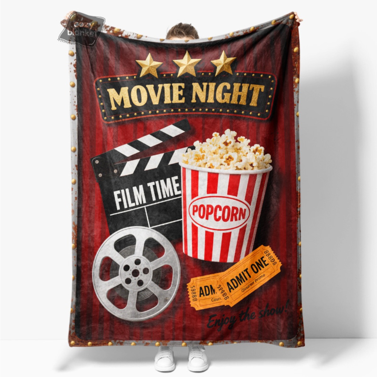Couverture en flanelle rétro p - Home Cinema Tickets avis et prix