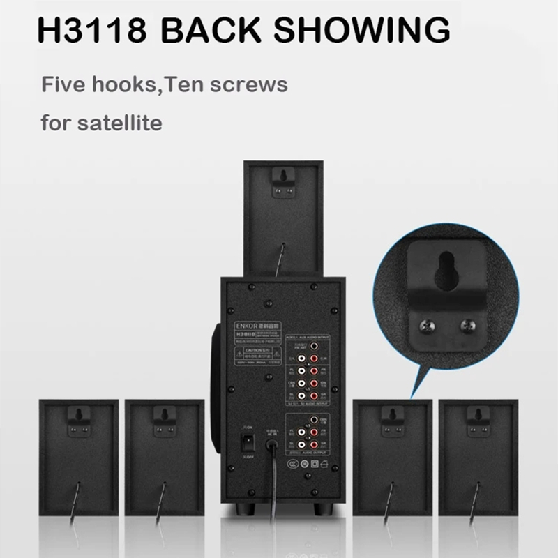 Boîte de son multimédia sur pi - Home Cinema With Wireless Rear Speakers avis et prix