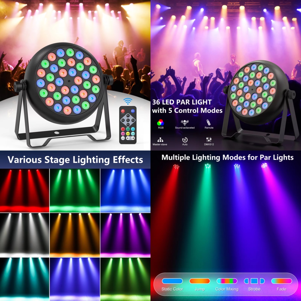 Projecteur PAR LED RGB 36 lumi - Home Cinema Led avis et prix