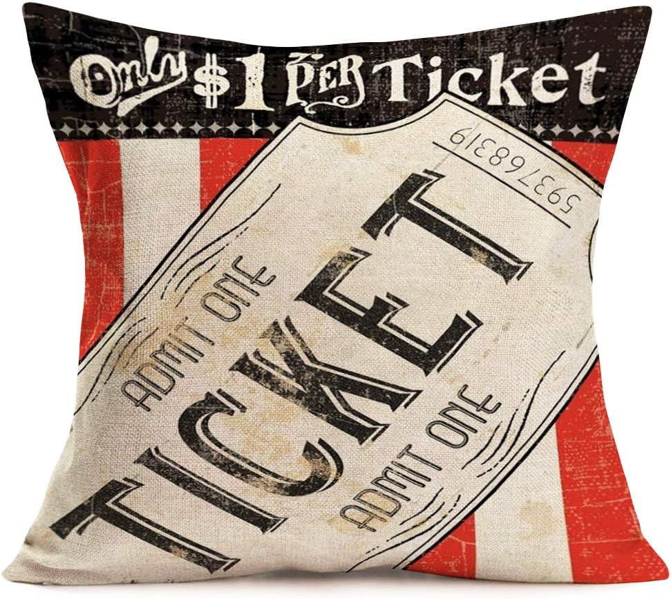 Juste de coussin décorative vi - Home Cinema Tickets avis et prix