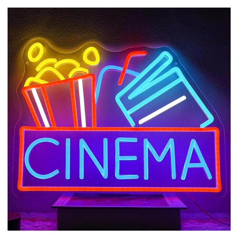 Enseigne néon cinéma alimentée - Home Cinema Today avis et prix