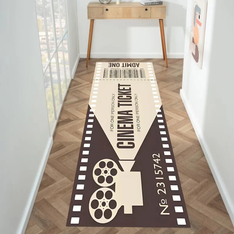 Tapis de sol vintage à motif d - Home Cinema Tickets avis et prix