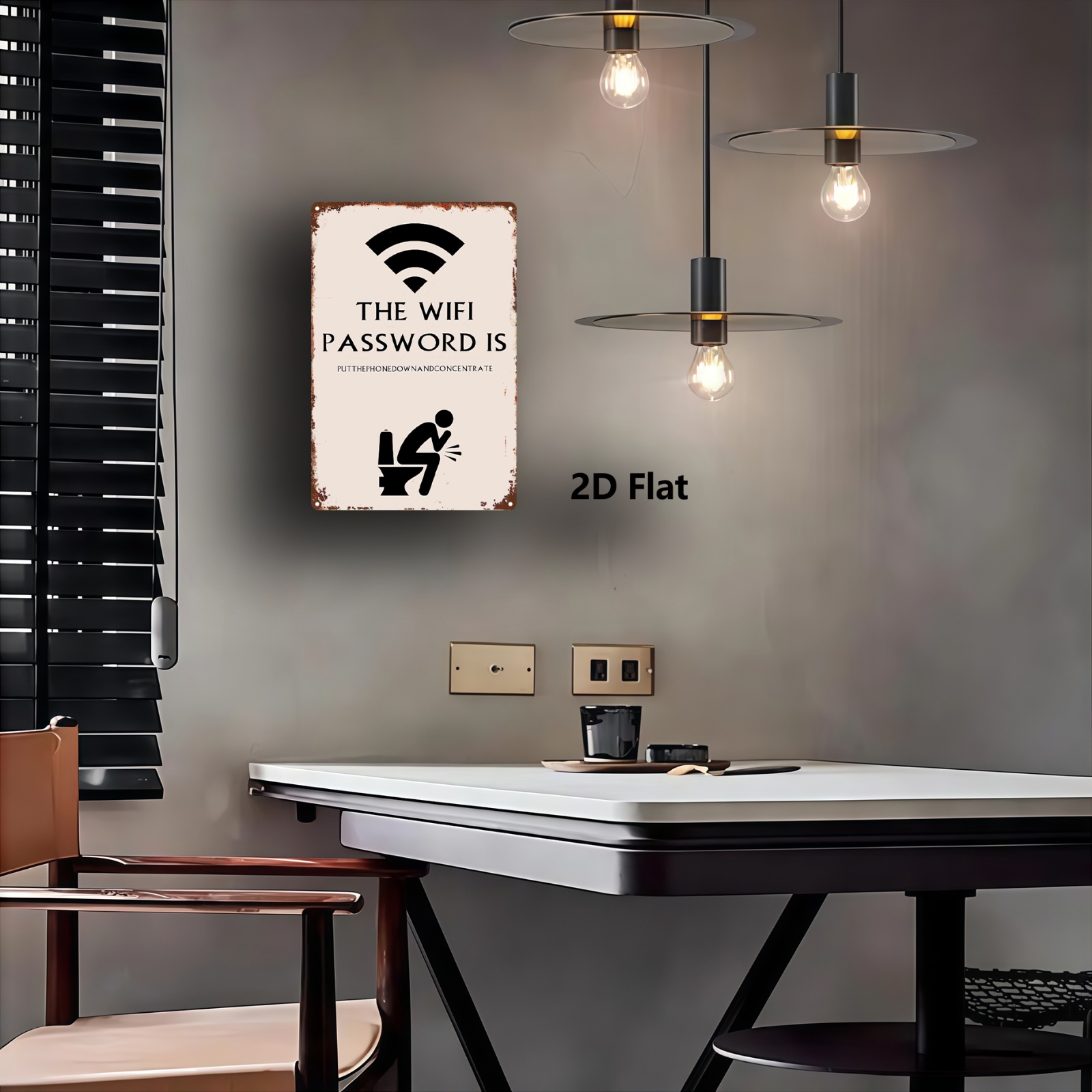 Pancarte en métal avec icône d - Home Cinema Couch avis et prix